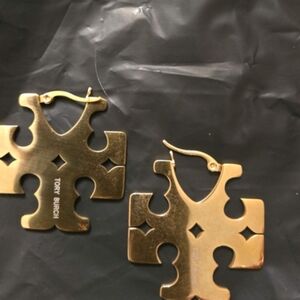 Tory Burch Gold Statement Earrings